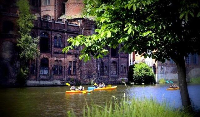 Szczecińska Wenecja - widok od strony wody (Odry) Źródło: Visit Szczecin