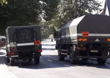 Akcja usunięcia niewybuchu na Północy Szczecina - 4.12. Źródło: Komenda Miejska Policji w Szczecinie