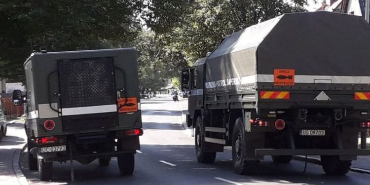 Akcja usunięcia niewybuchu na Północy Szczecina - 4.12. Źródło: Komenda Miejska Policji w Szczecinie