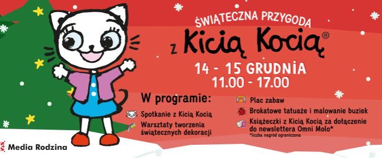 Świąteczne spotkanie z Kicią Kocią w Szczecinie - OMNI Molo 14-15.12. Źródło: OMNI Molo Szczecin