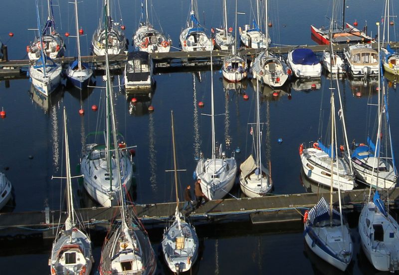 Keje w Marinie Pogoń w Szczecinie