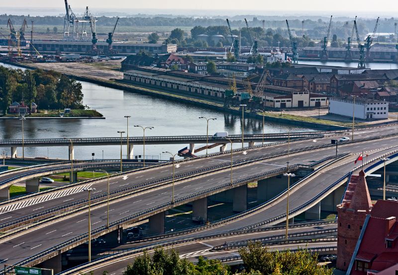Szczecin - drogi i logistyka miasta
