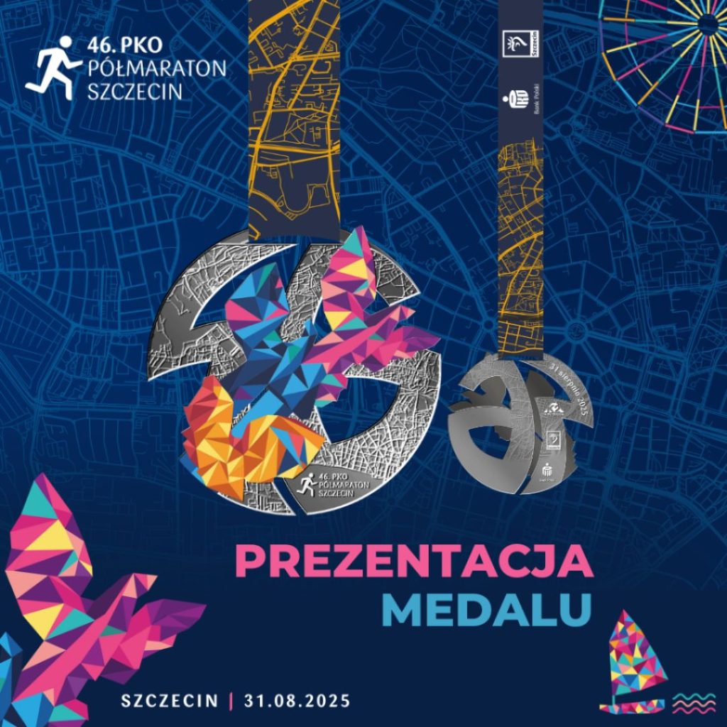 Prezentacja medalu Półmaraton Szczecin