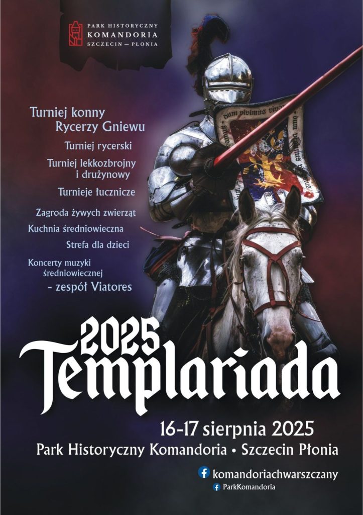 Templariada 2025 - plakat z programem imprezy