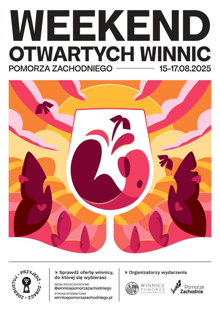Weekend otwartych winnic pomorza zachodniego 2025 - plakat