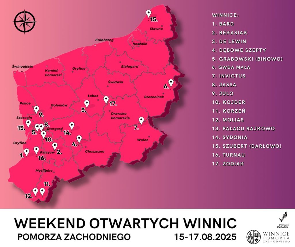 Winnice zachodniopomorskie - lista