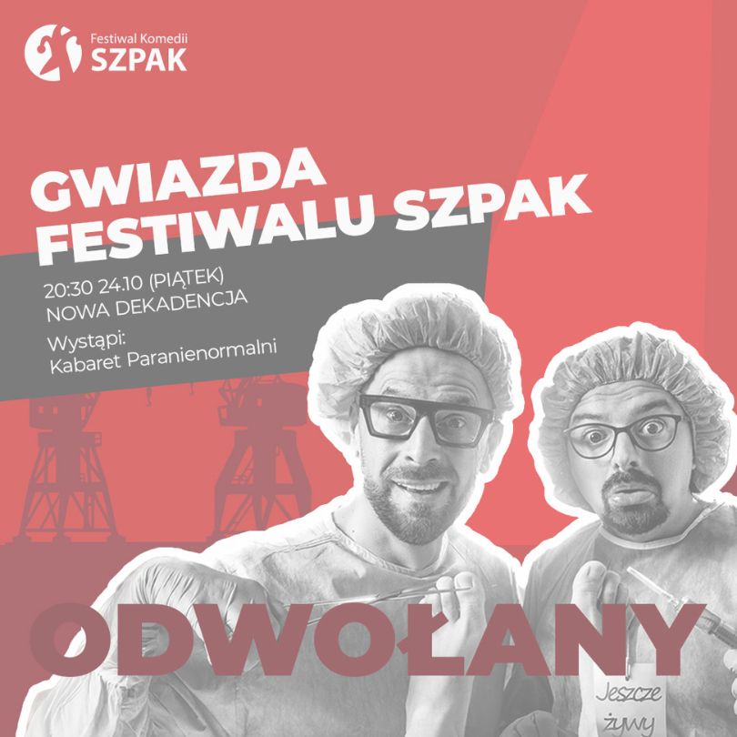 Paranienormalni - występ odwołany