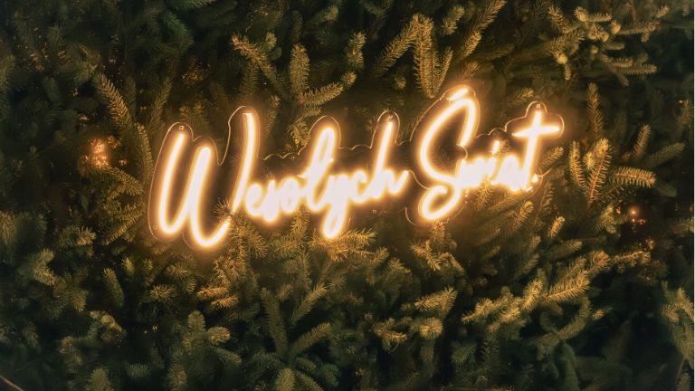Napis Wesołych Świąt