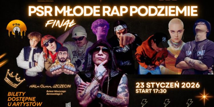 PSR Młode Rap Podziemie. Finał, który domyka pierwszy rozdział. Gwiazdą Sobota! (23.01.2026 - Hala Odra)
