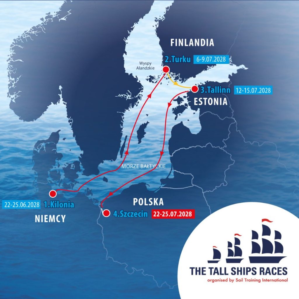 Tall Ship Races 2028 Szczecin - trasa