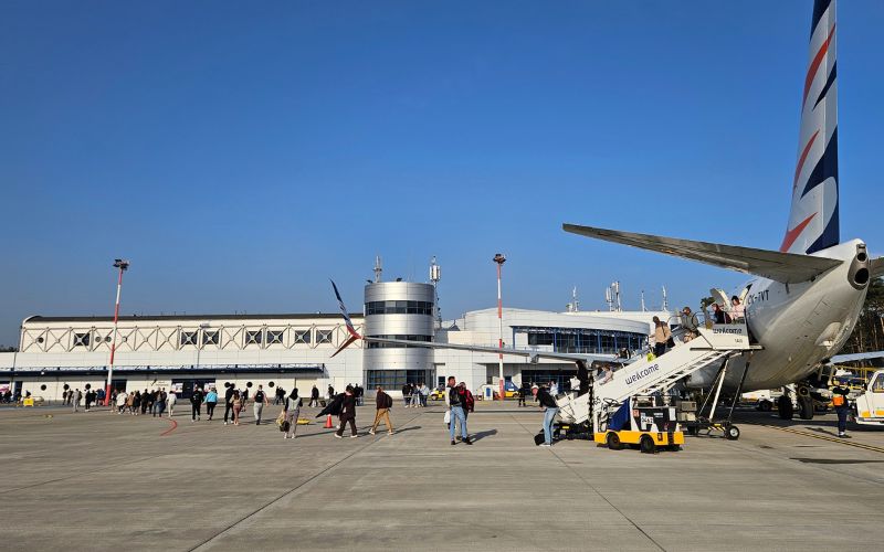 Przylot z Egiptu samolotem