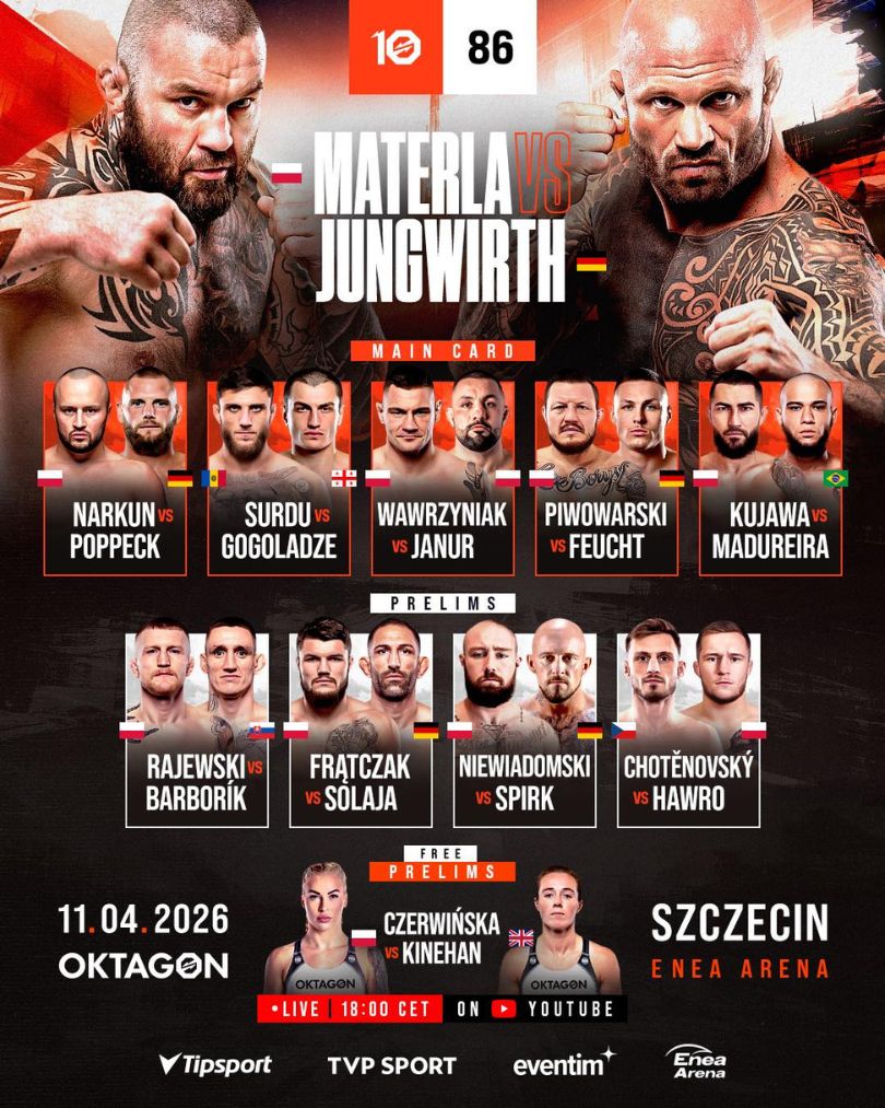 Karta walk - gala Oktagon MMA w Szczecinie