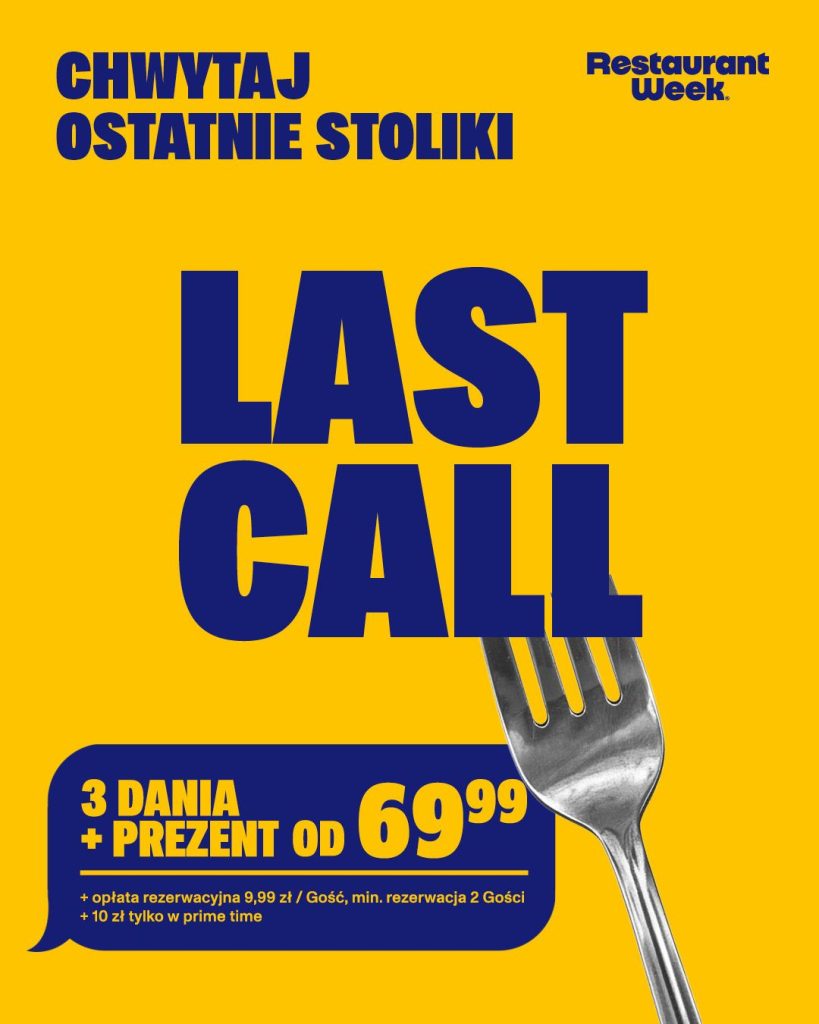 Last Call Restaurant Week w Szczecinie 2026 (edycja wiosenna)