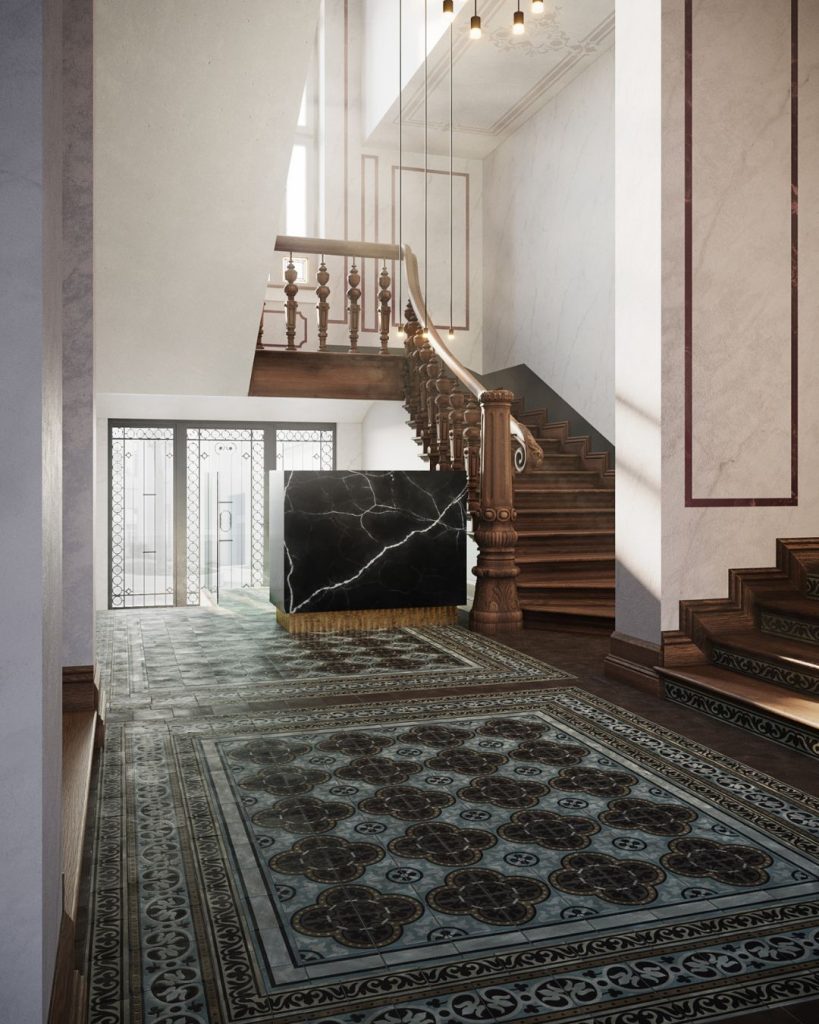 Rezydencja przy al. Fontann w Szczecinie - wizualizacja wnętrza