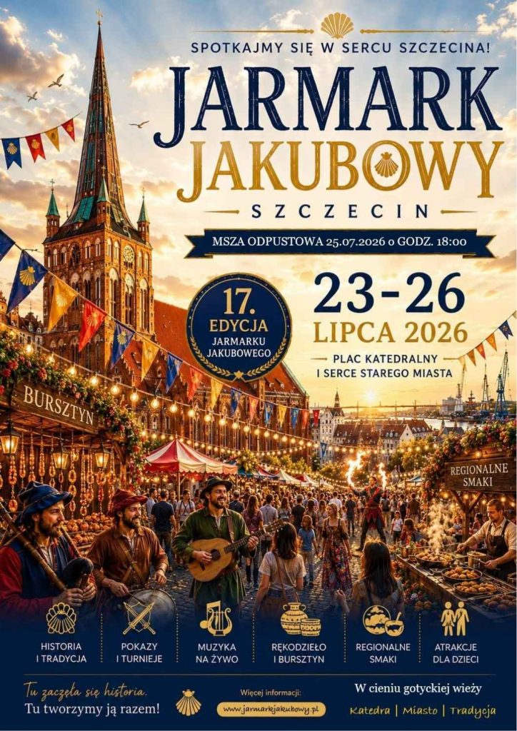 Jarmark Jakubowy 2026 w Szczecinie - plakat