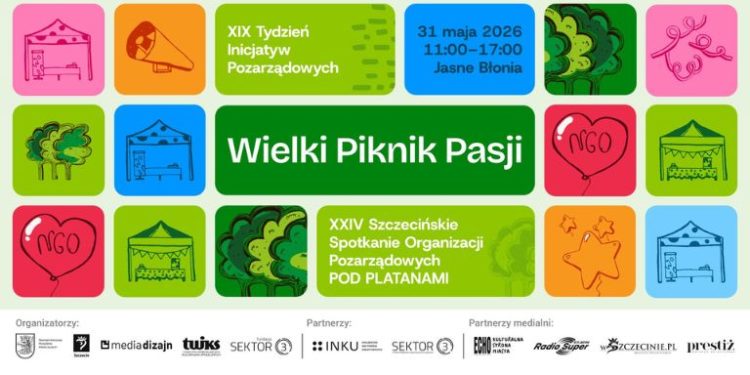 Wielki Piknik Pasji 2026 wraca na Jasne Błonia. Szczecińskie NGO pokażą, ile energii ma to miasto