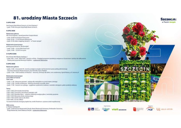 81 urodziny Szczecina - program