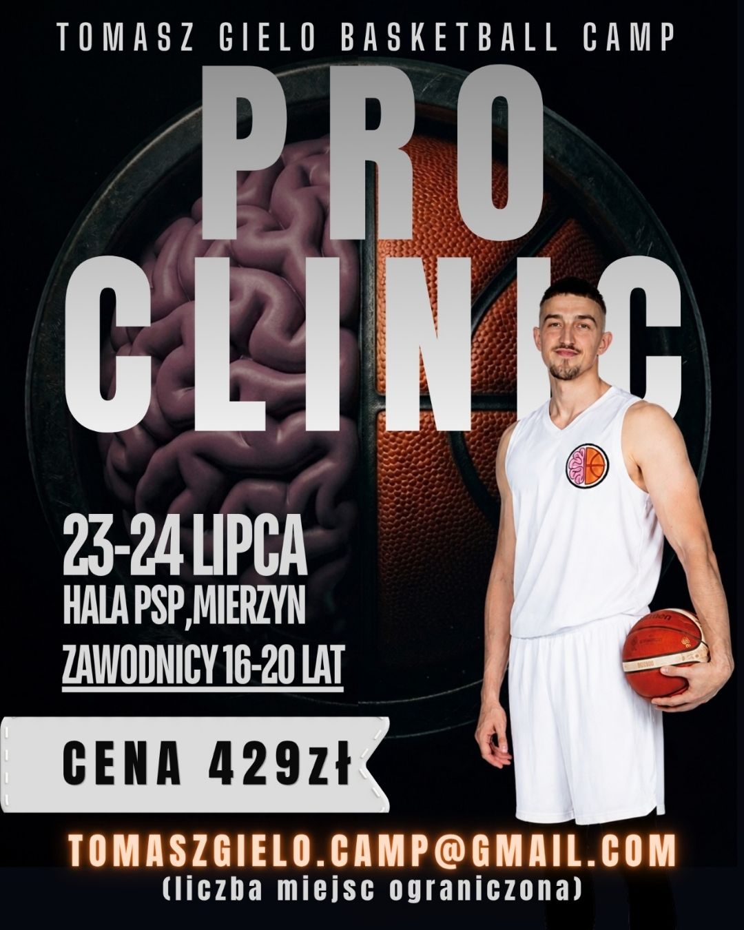 Tomasz Gielo Pro Clinic 2026 w Mierzynie. Ruszają zapisy dla młodych