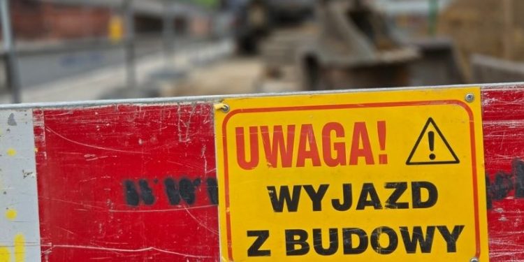 Utrudnienia przy ul. Jagiełły w Szczecinie