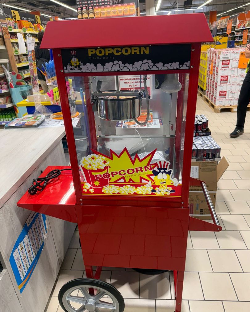 Wypożycz maszynę do popcornu na imprezę w sklepie E.Leclerc w Szczecinie