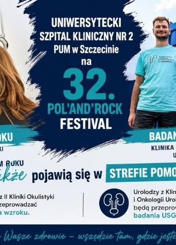 Bezpłatne badania na Pol’And’Rock Festival. Lekarze z PUM Szczecin zbadają uczestników
