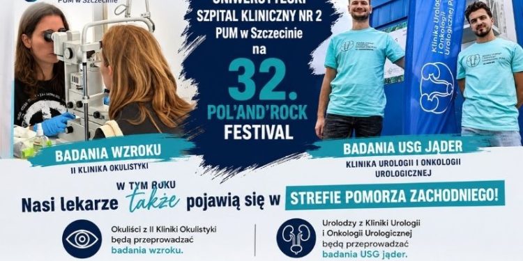 Bezpłatne badania na Pol’And’Rock Festival. Lekarze z PUM Szczecin zbadają uczestników
