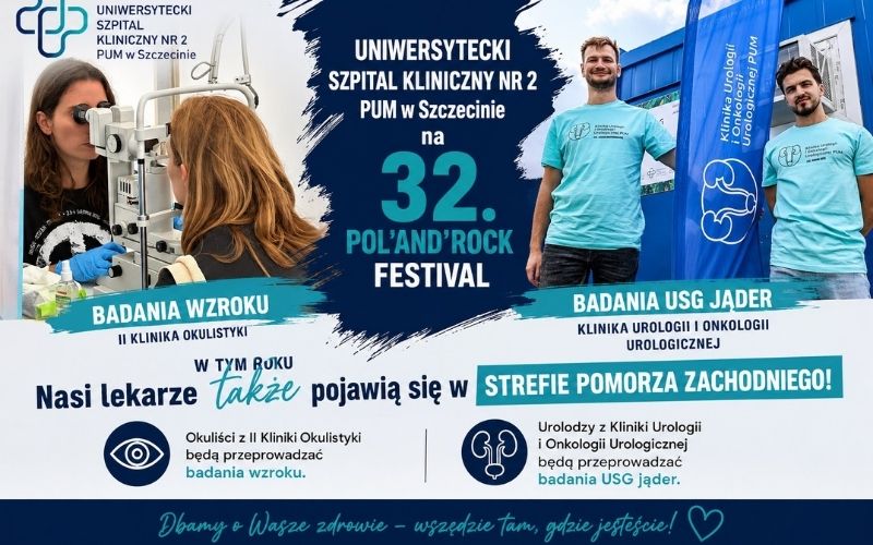 Bezpłatne badania na Pol’And’Rock Festival. Lekarze z PUM Szczecin zbadają uczestników