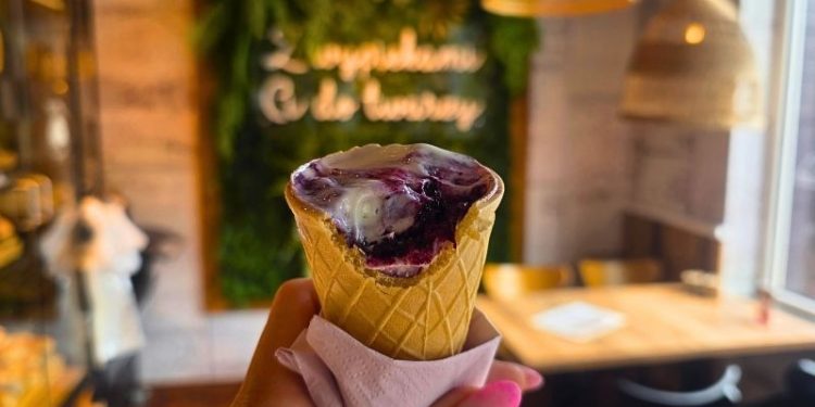 Lody jagodowe bez cukru