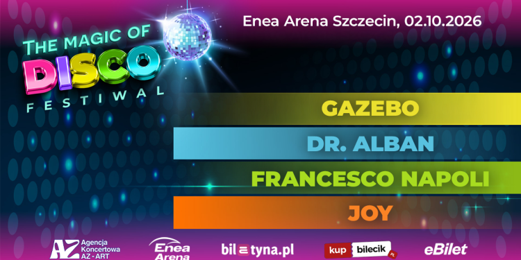 Dr. Alban, Gazebo, Francesco Napoli i Joy już za kilka dni w Szczecinie. The Magic of Disco Festiwal w Enea Arenie