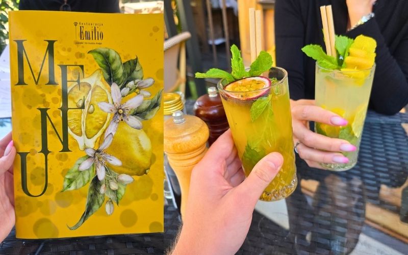 Menu i lemoniady