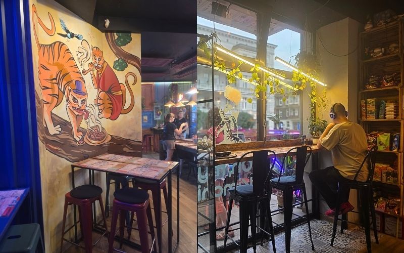 Wystrój i wnętrze w restauracji Oh my Kimchi