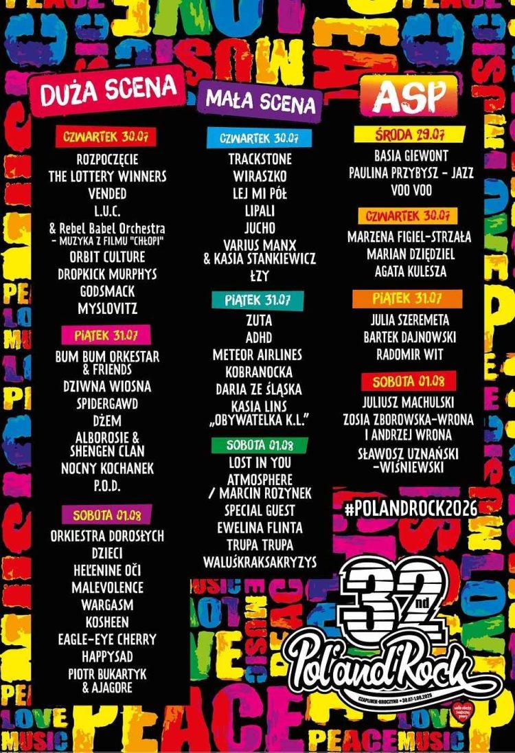 Pol and rock 2026 festiwal - program