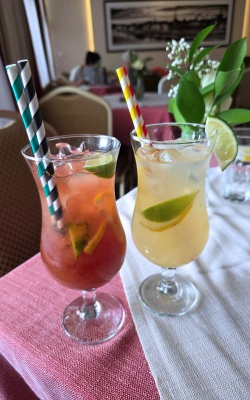 Lemoniada malinowa i cytrynowa