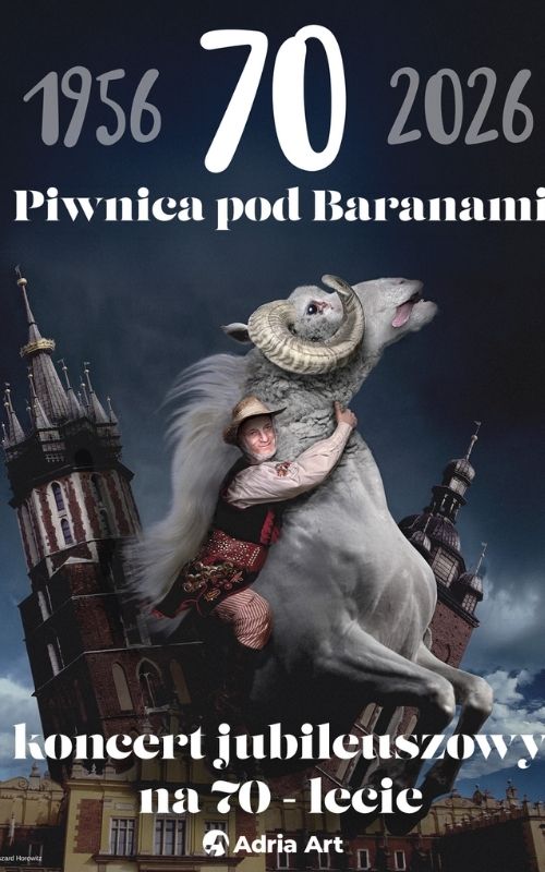 Piwnica pod Baranami w Szczecinie 27 października 2026. Koncert jubileuszowy na 70-lecie