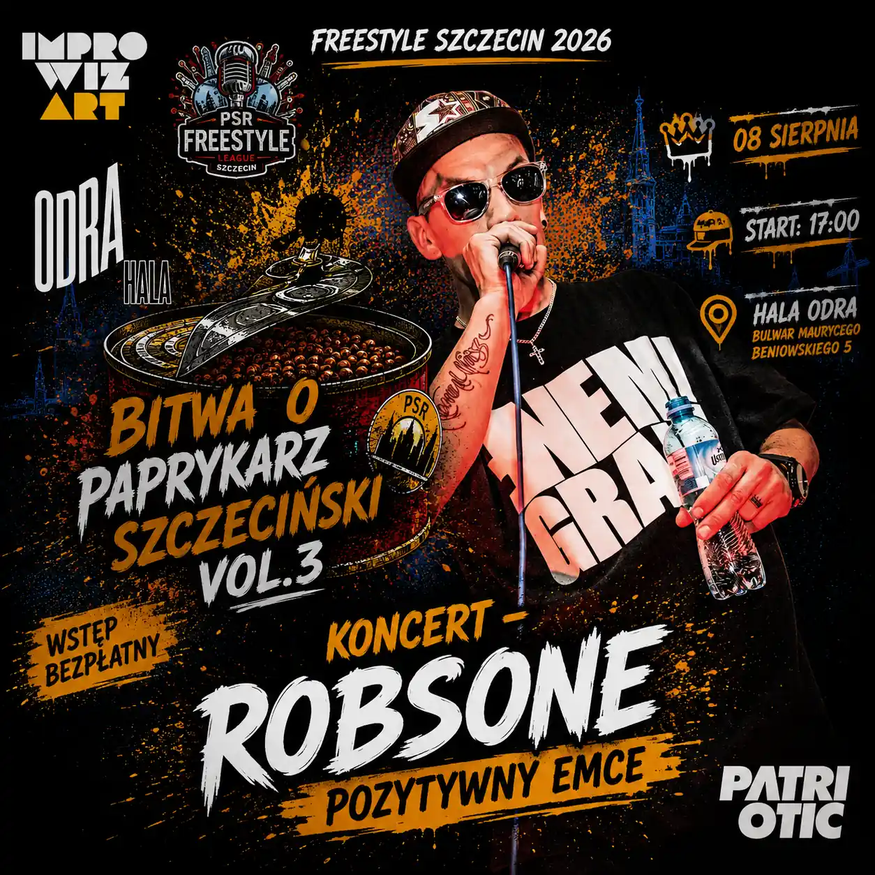 Podczas bitwy o Paprykarz Szczeciński 2026 koncert zagra Robsone