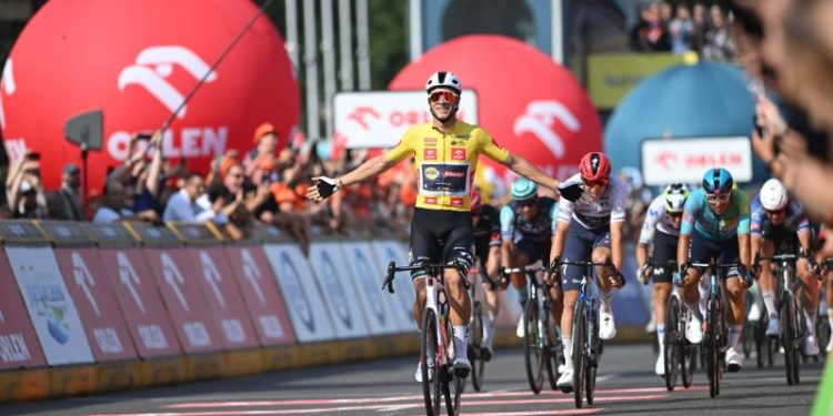 Jonathan Milan nie dał rywalom szans. Włoch wygrał etap Tour de Pologne w Szczecinie