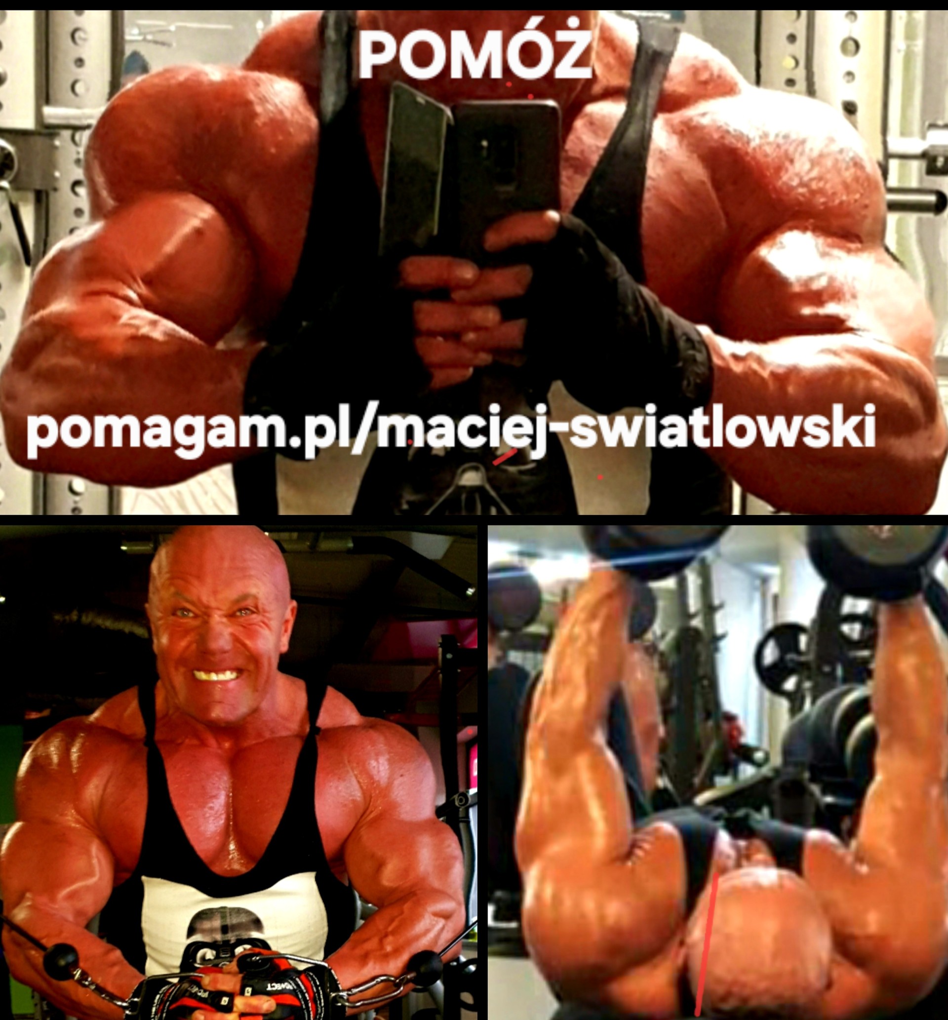 Zdjęcie przedstawia Macieja Światłowskiego, gdy uprawia sport