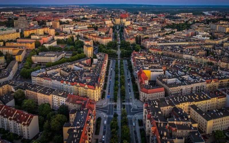 Szczecin z lotu ptaka