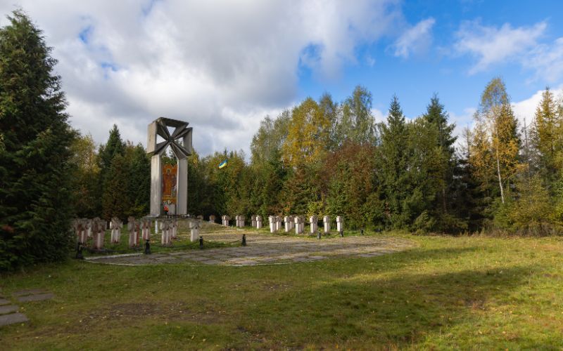 Zdjęcie przedstawia park w Szczecinie