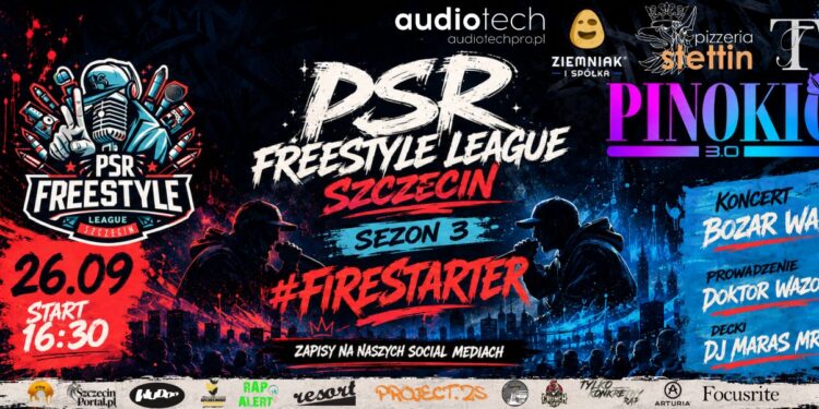 PSR Freestyle League Szczecin wraca po wakacjach. Start 3. sezonu już 26 września w Pinokio 3.0
