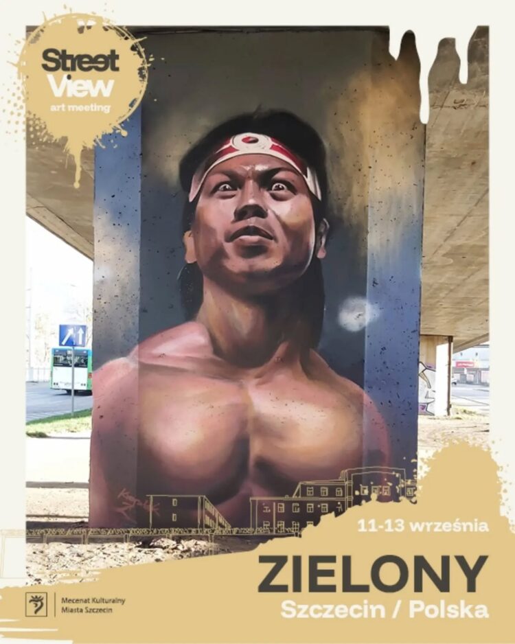 Zielony - jeden z artystów na festiwalu Street View Art w Szczecinie