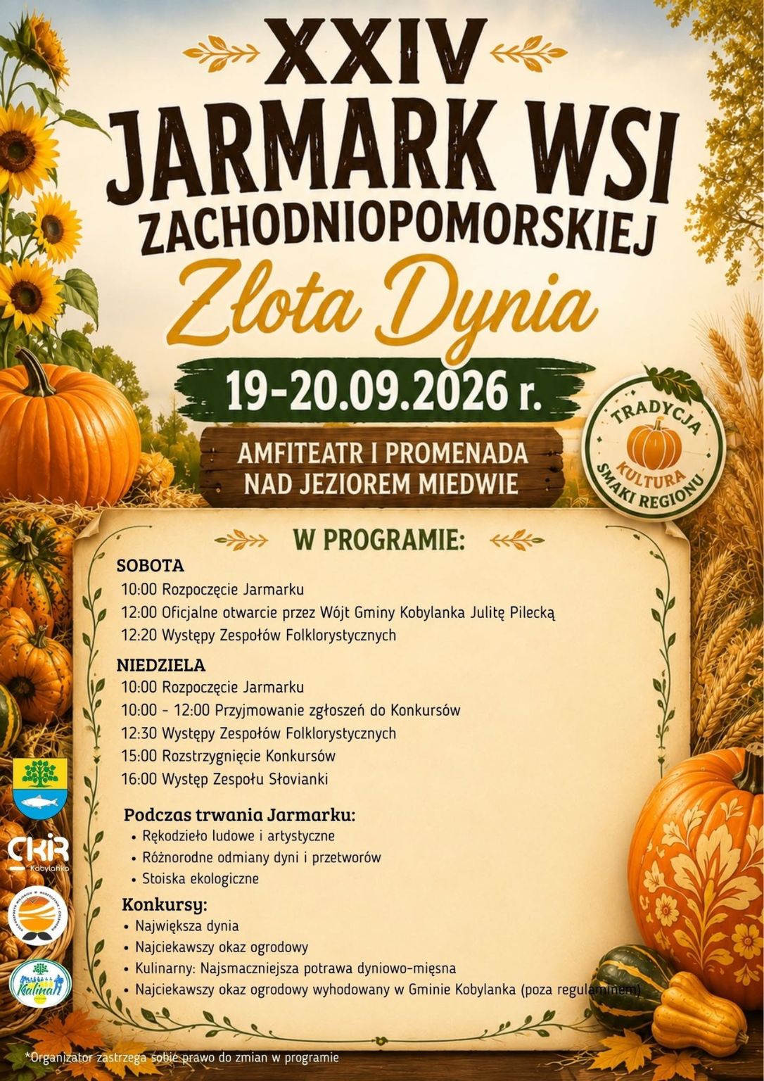 Złota Dynia 2026 - plakat