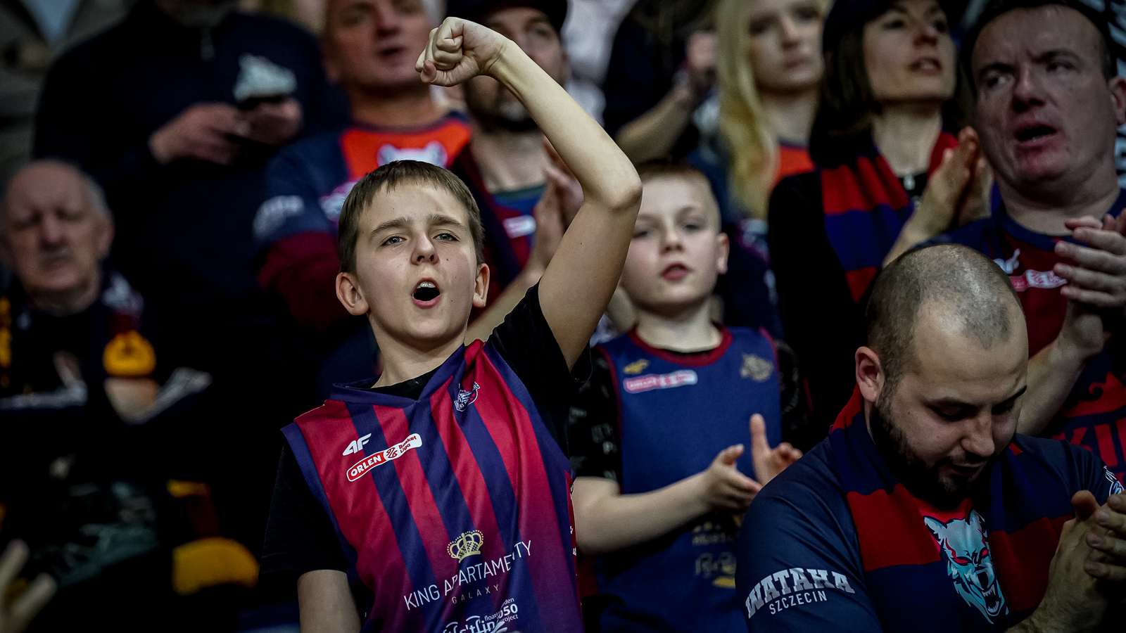 Kibice King Szczecin na trybunach