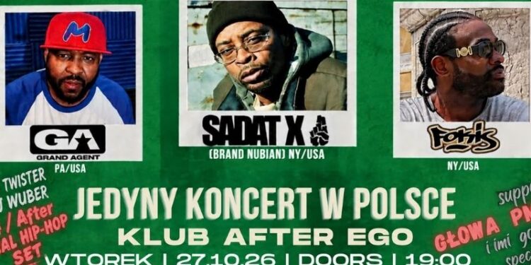 Sadat X, Grand Agent i Fokis w Szczecinie. Hip-hopowa noc w After Ego