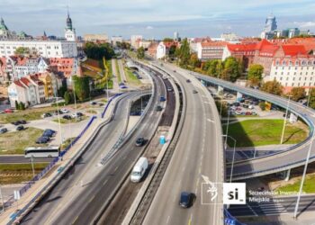 Trasa Zamkowa w Szczecinie – zamknięcie jezdni wyjazdowej w październiku 2026