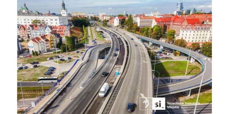 Trasa Zamkowa w Szczecinie – zamknięcie jezdni wyjazdowej w październiku 2026