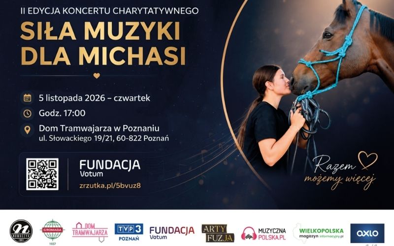 Ze Szczecina do Poznania. II edycja koncertu „Siła Muzyki dla Michasi”