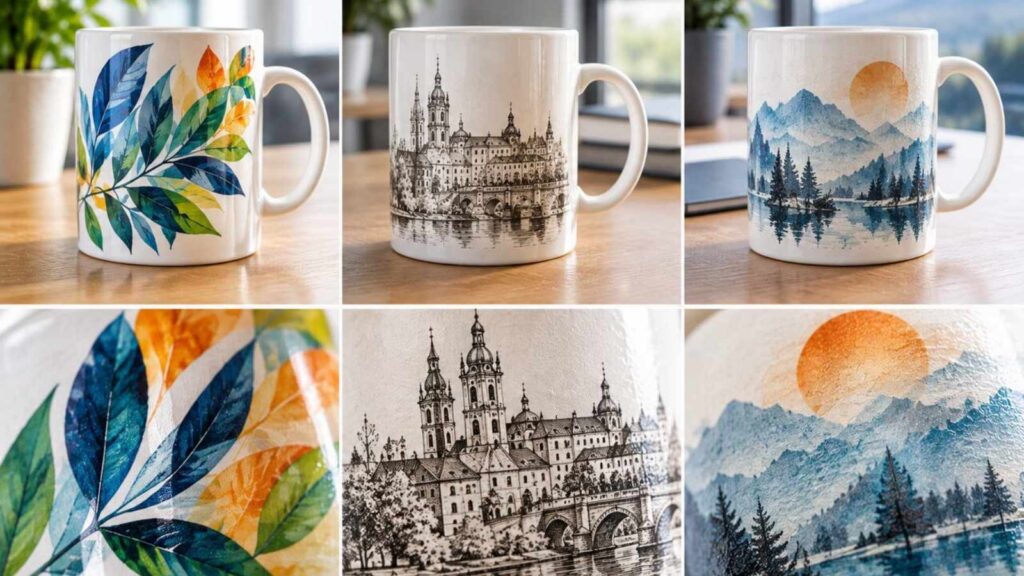 Jak wybrać technikę nadruku na ceramice reklamowej: nadruk bezpośredni, kalka czy kalka organiczna?